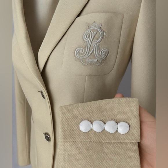 🏇Lauren Ralph Lauren Bullion Jacquard Crest Blazer NWT Size S 🏇 - Picture 9 of 9